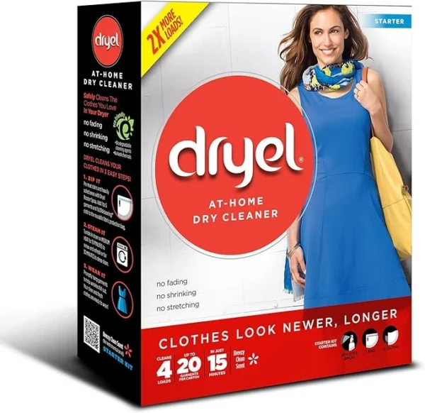 dryel at-Home Dry Cleaner Starter Kit – 4 Loads